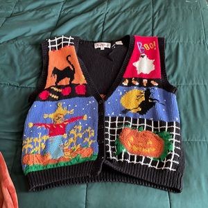 BECHAMEL Vintage 90’s Halloween Sweater Vest